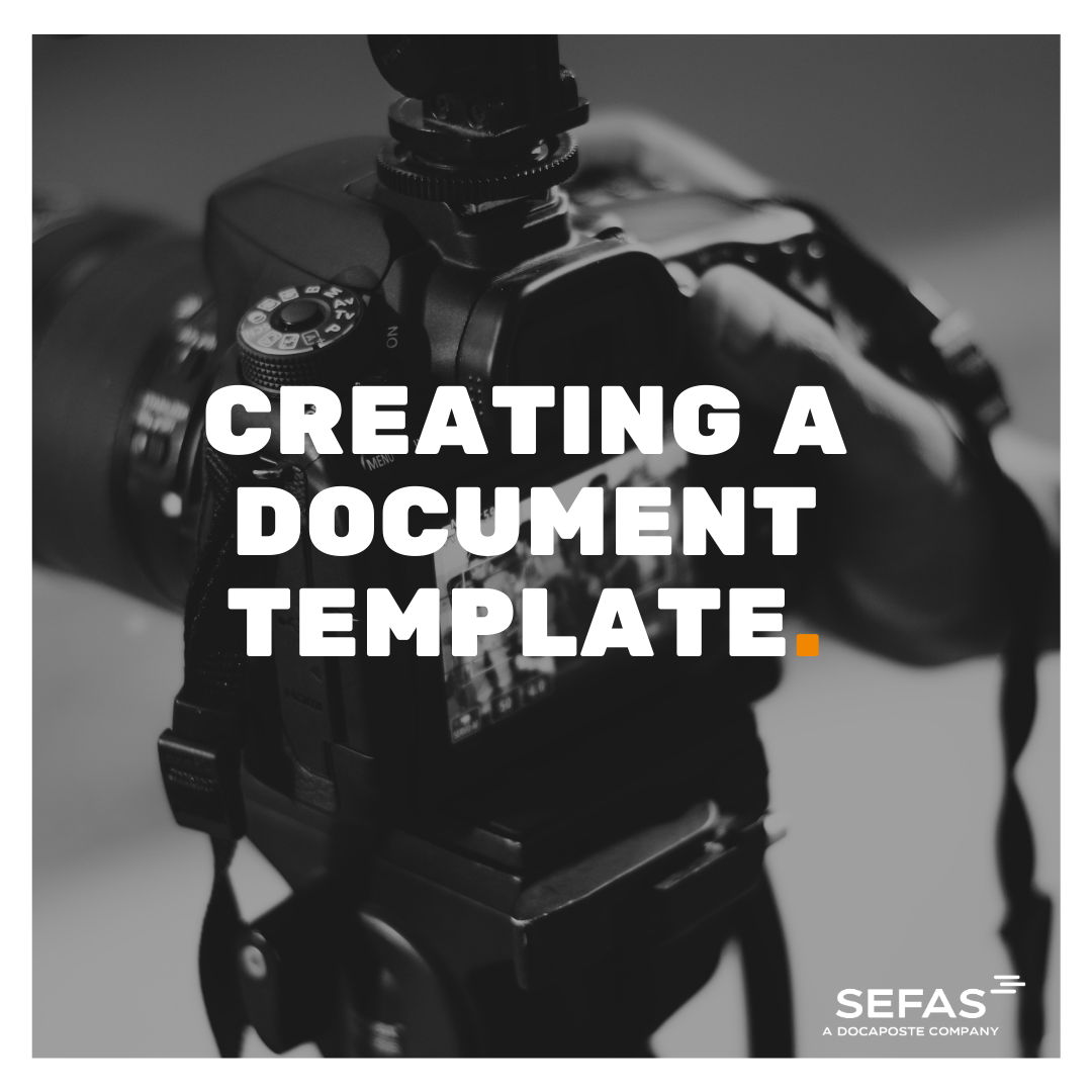Creating a Document Template superimposed on a picture of a DSLR camera