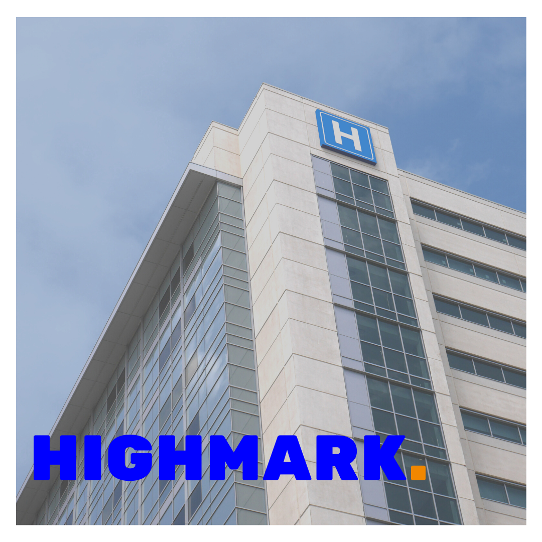 Highmark superimposed on a picture of the building