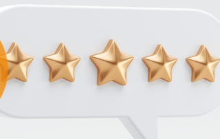 Picture showing 5 Gold stars depicting Customer Experience in 2023