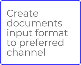 Sefas statement create documents input format to preferred channel