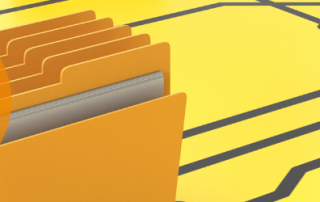 Cartoon of a filing system sitting on a PCB