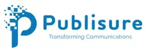 The logo for Publisure with the line Transforming Communications